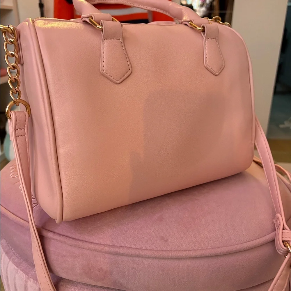 Juicy Couture Pink Ruched Satchel - Picture 2 of 3